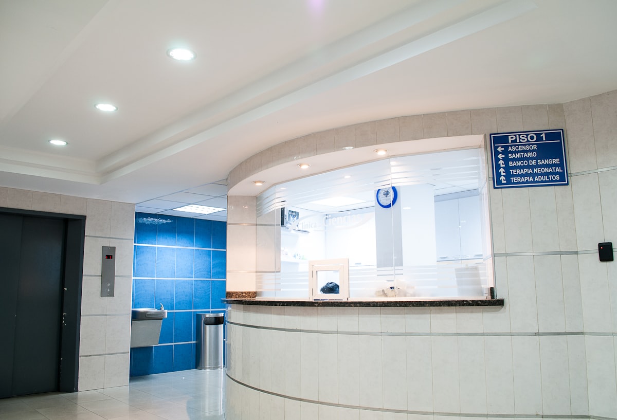 Recepção do hospital
